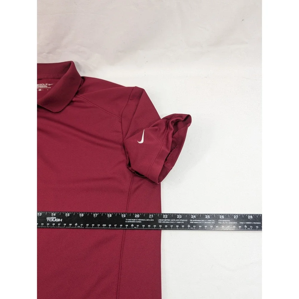 Vintage Nike Golf  Maroon Polo Quail Creek Golf Club - Size Large - Short Sleeve